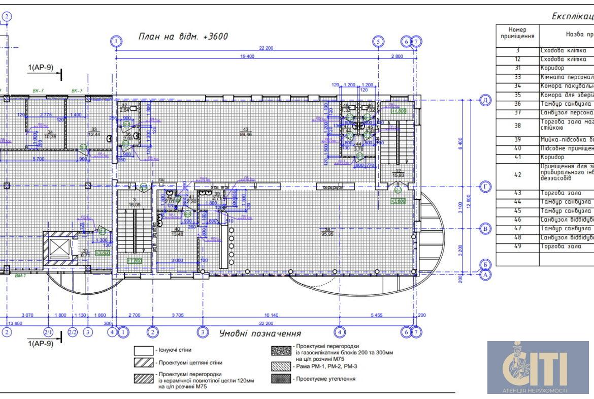Окремо розташована будівля в центрі, 1750 кв.м.