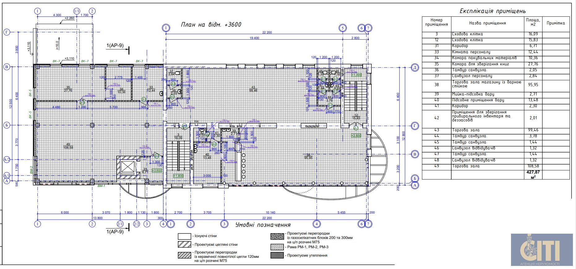 Окремо розташована будівля в центрі, 1750 кв.м.