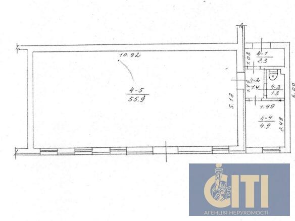 Приміщення магазину в центрі, район ринку, 70 кв.м