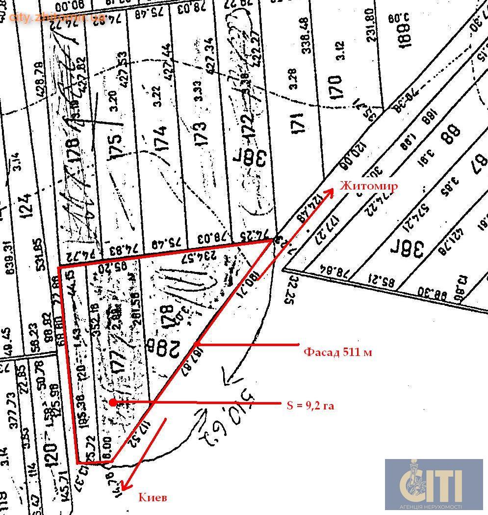 Ділянка під бізнес на трасі Київ-Чоп 9,2 га