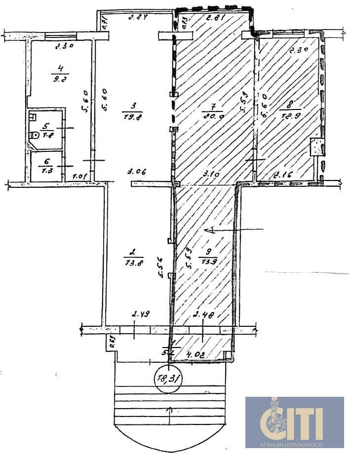 Приміщення в центрі, район ЦУМу, 100 м2