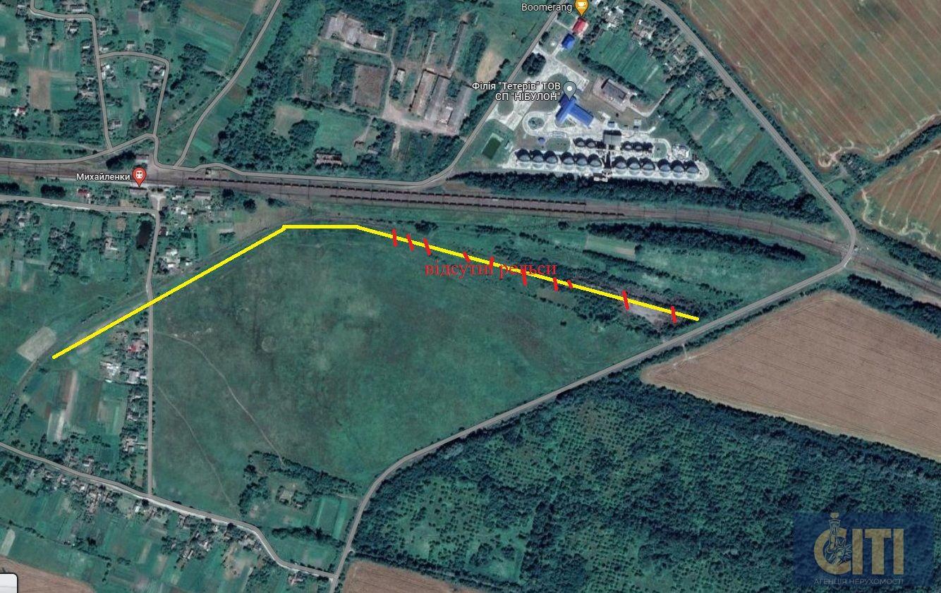 Продаж земельної ділянки із залізничною гілкою, 5.5 га під елеватор, склади, бізнес