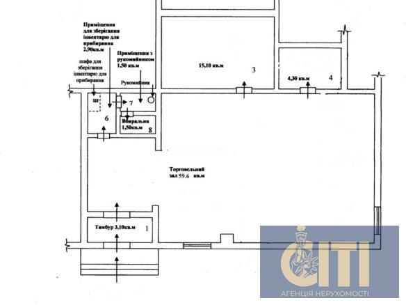 Оренда магазину площею 88 кв. м у районі Мальованка.