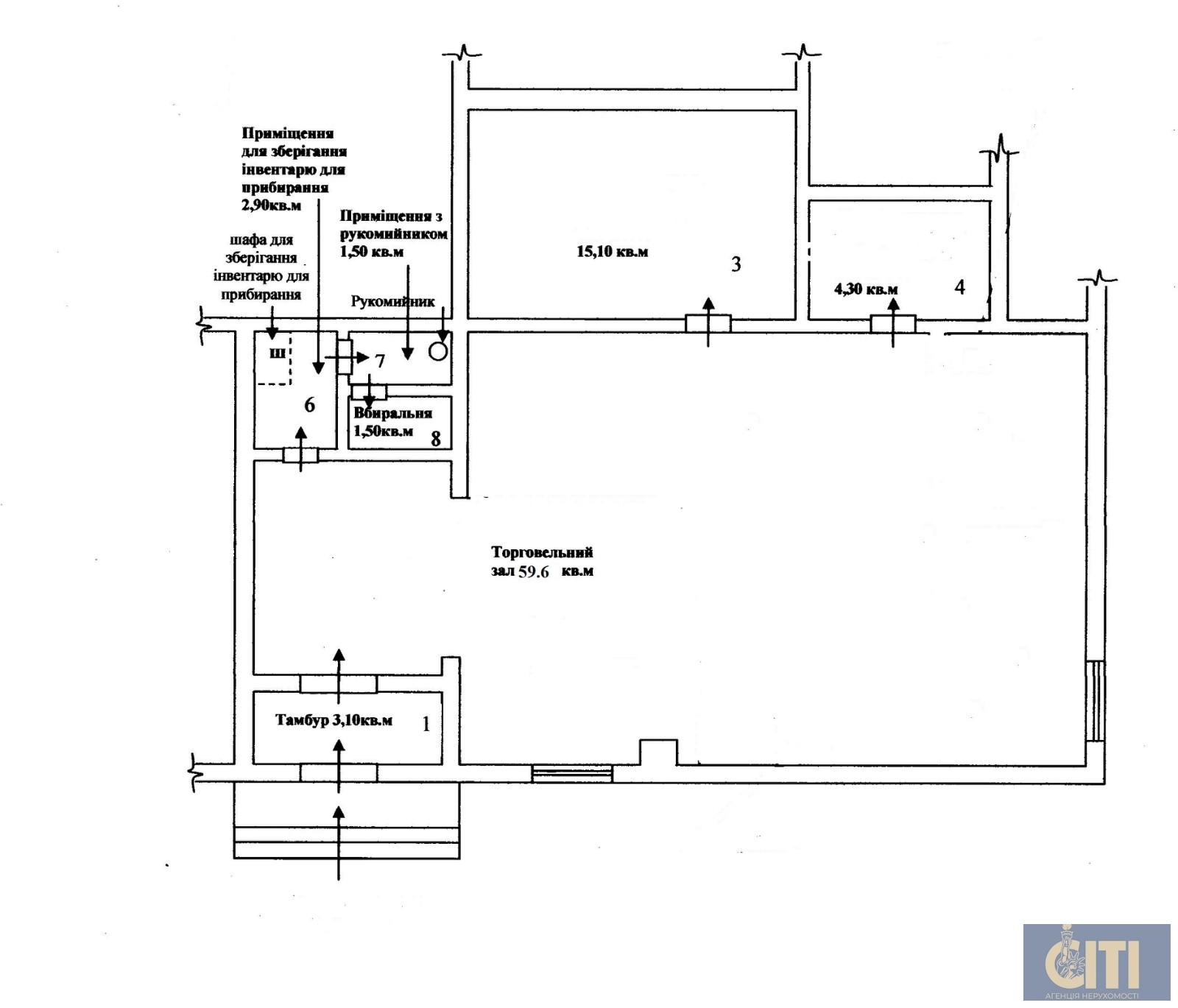 Оренда магазину площею 88 кв. м у районі Мальованка.