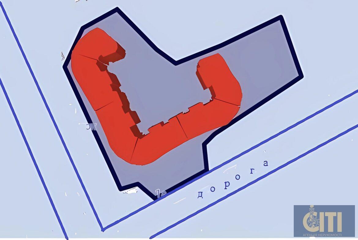 Продаж земельної ділянки комерційного призначення 0.50 Га під будівництво багатоповерхового будинку, центр Житомира