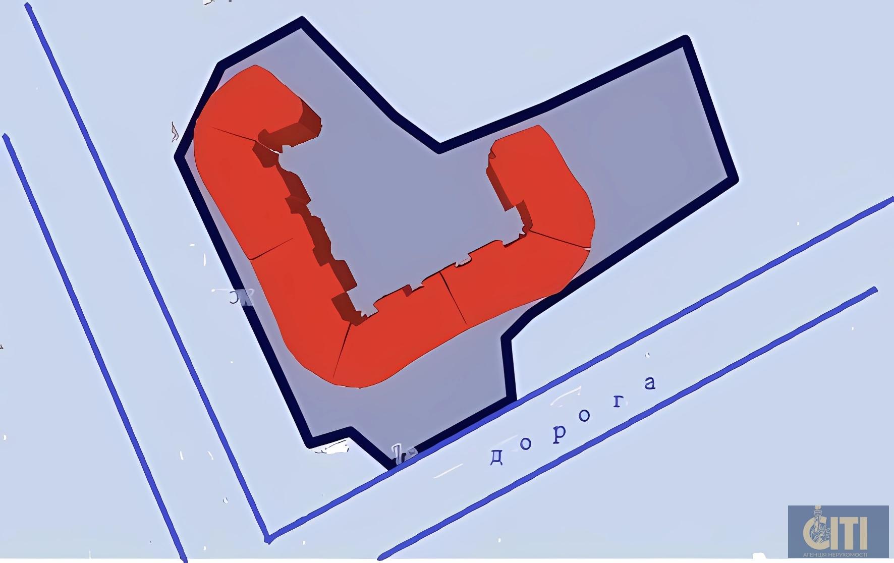 Продаж земельної ділянки комерційного призначення 0.50 Га під будівництво багатоповерхового будинку, центр Житомира