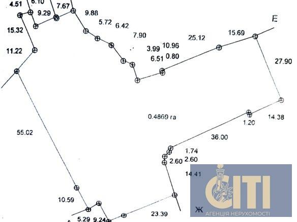 Продаж земельної ділянки комерційного призначення 0.50 Га під будівництво багатоповерхового будинку, центр Житомира