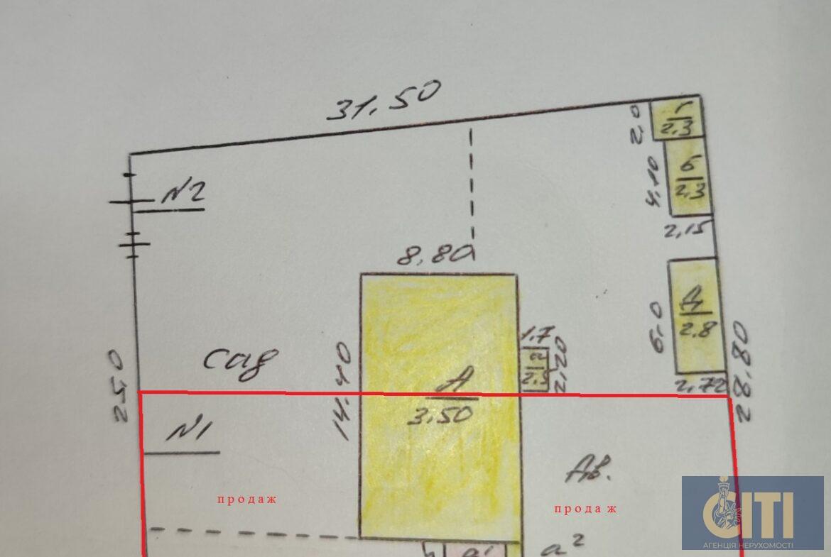 Продаж частини будинку під бізнес 60 м² на Гоголівській/Хлібній