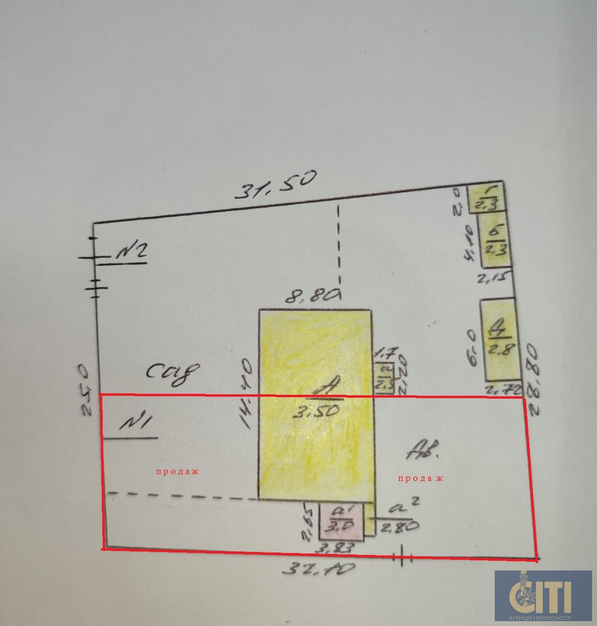 Продаж частини будинку під бізнес 60 м² на Гоголівській/Хлібній