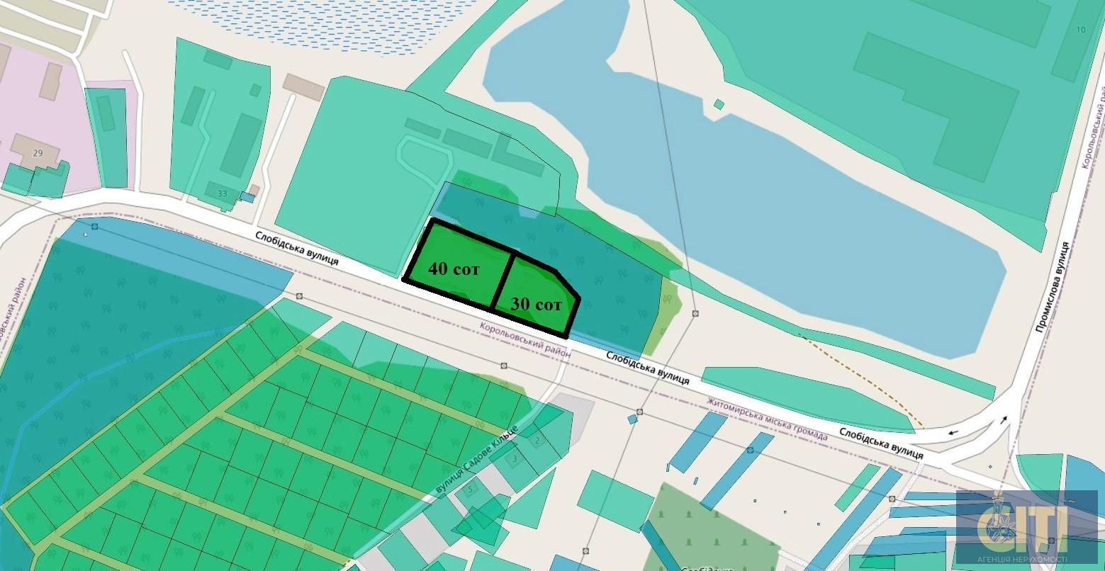 Продаж земельної ділянки комерційного призначення, 40 сот. район Паперової ф-ки