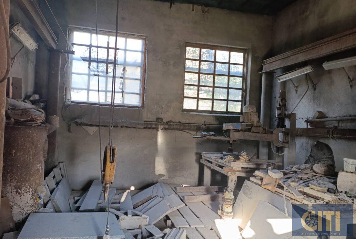 Здається в оренду промисловий комплекс з обробки каменю (ГРАНІТНИЙ ЦЕХ) у Коростишівському районі.