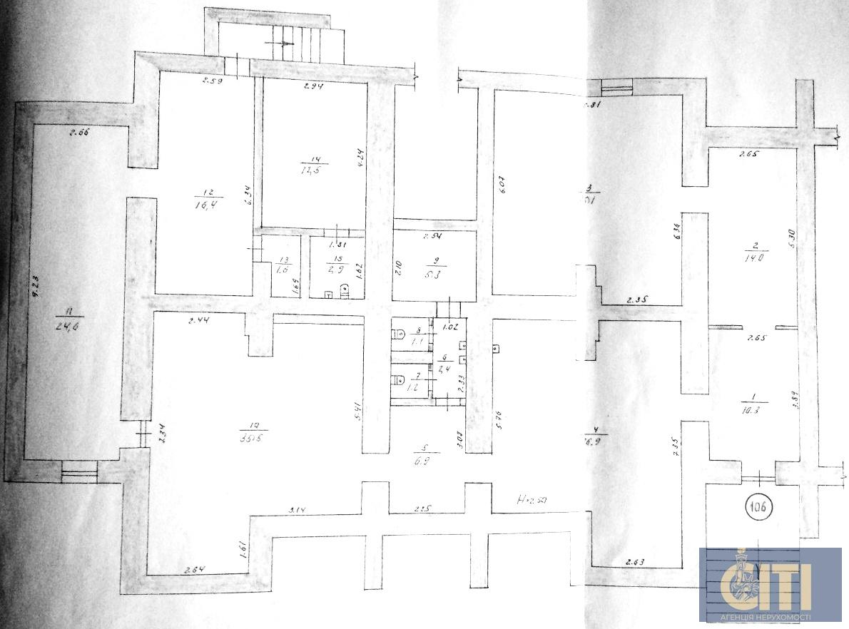 Продаж комерційного приміщення на вул.Шевченка, 210 м²