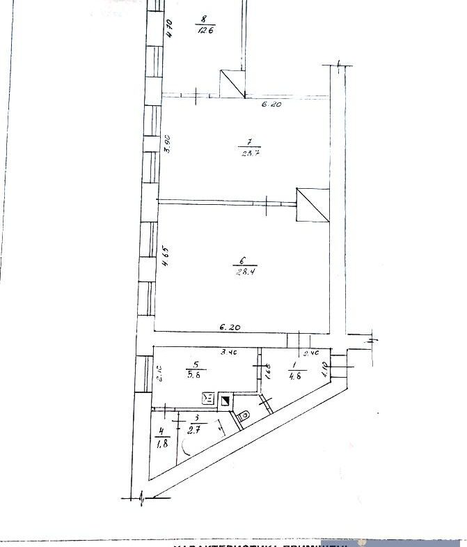 Здається в оренду приміщення площею 81 м² в центрі міста, другий поверх