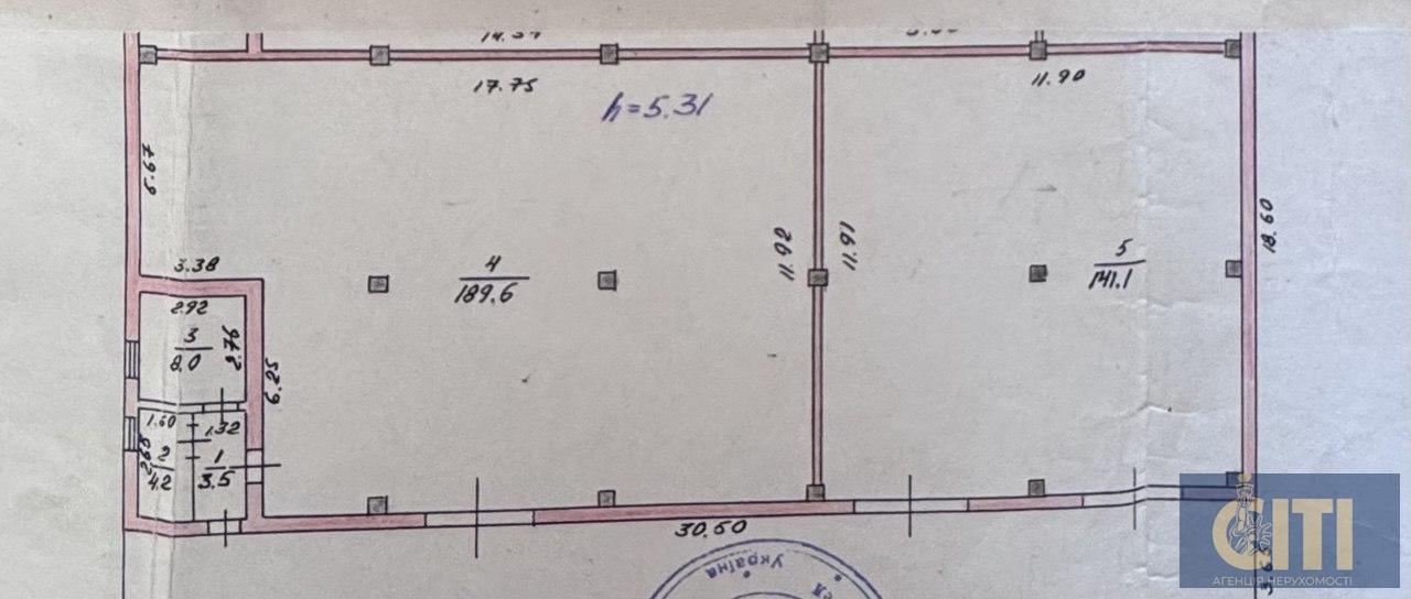 Продаж нежитлової частини будівлі у м.Коростень загальною площею 346 м²