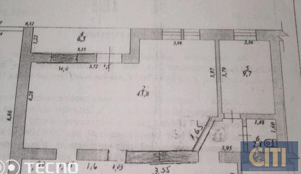Здається в оренду приміщення площею 56 кв.м на вулиці Тутковського