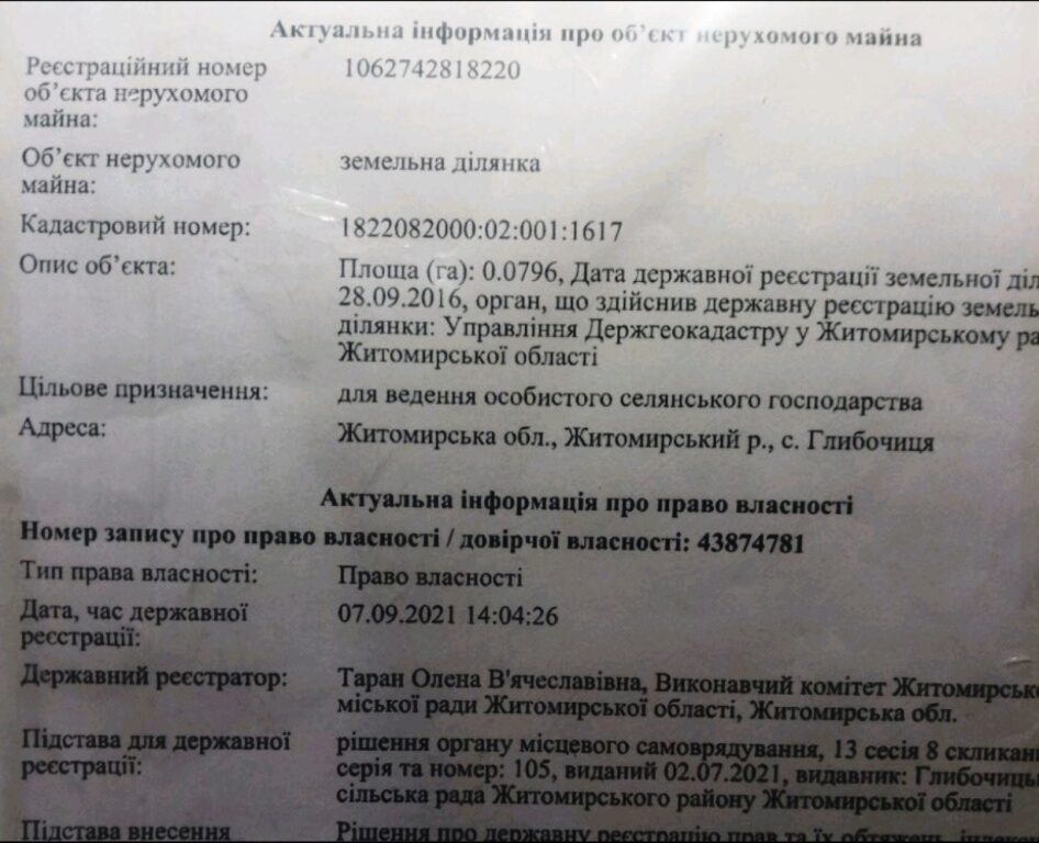 Продається комерційна ділянка з комунікаціями та асфальтованим майданчиком, 10 соток, Глубочиця (Житомир)