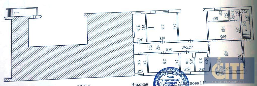 Приміщення в центрі міста Житомир, вулиця Івана Мазепи, навпроти ЖК Сімейний, 347 м²