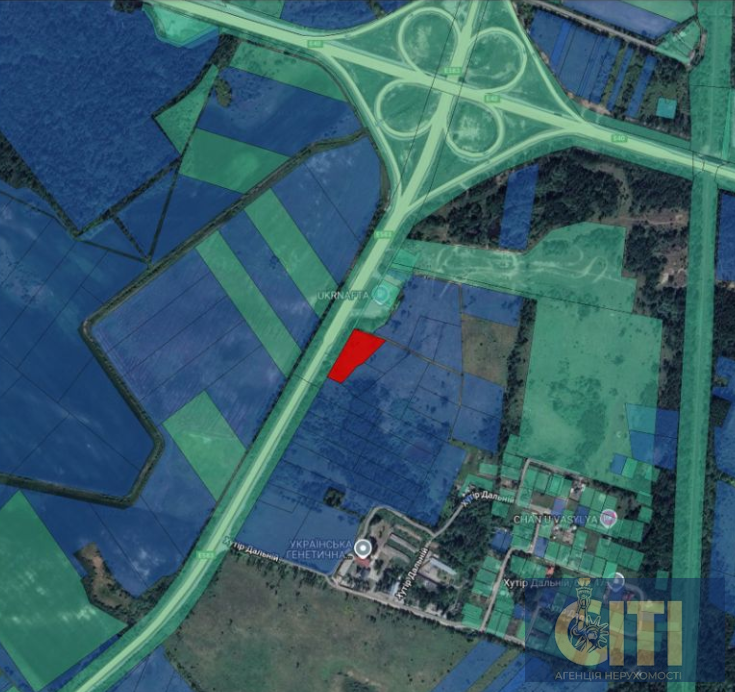 Фасадна ділянка під бізнес 0.59 га на трасі