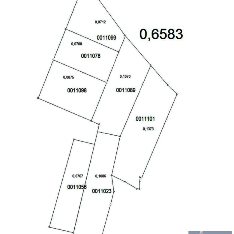 Продаж земельної ділянки під будівництво в с.Зарічани, площа 66 сот.
