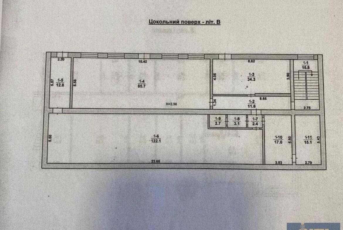 Пропонується до продажу комерційне приміщення (район Крошня), 1310 м²