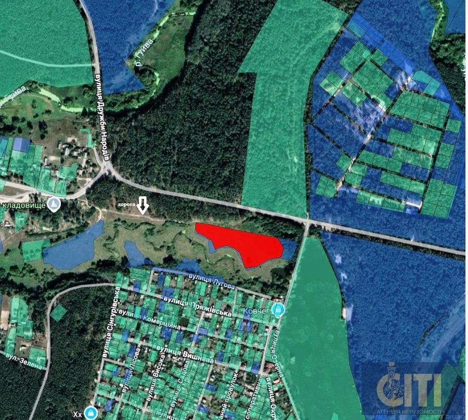 Ділянка на березі річки Коденка в Пряжево, 165 сот