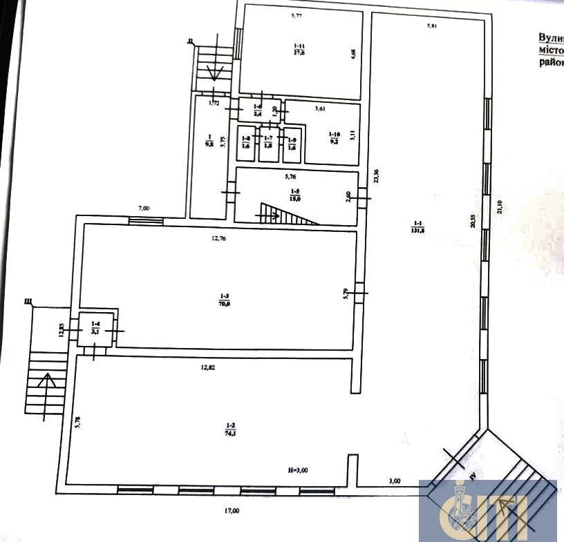 Оренда нежитлового приміщення 670 м², район Корбутівки